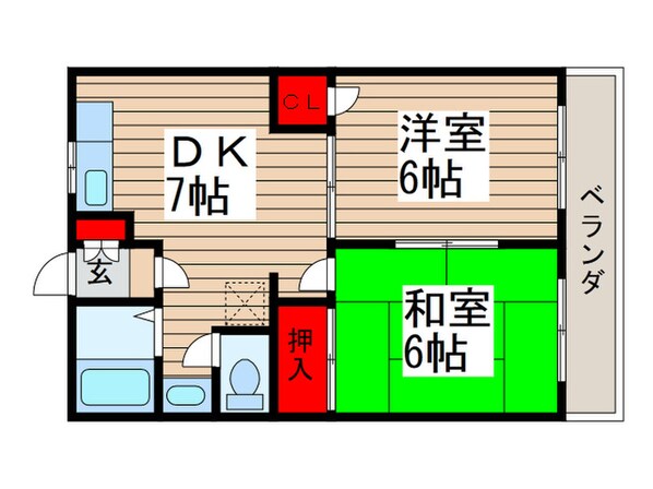 ビューフレグランスの物件間取画像